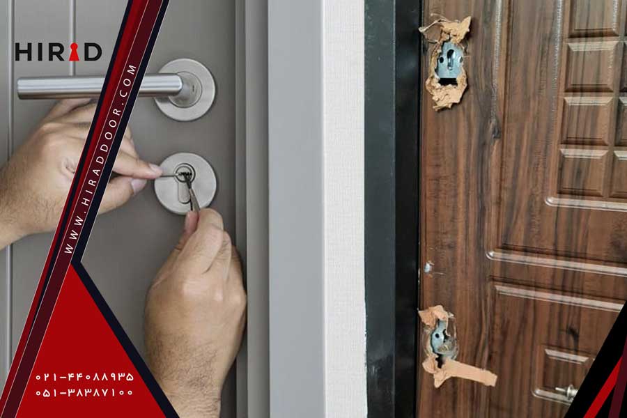 تخریب قفل به دلیل درب و قفل بی کیفیت